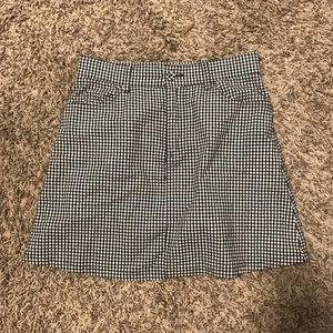 brandy melville checkered skirt
